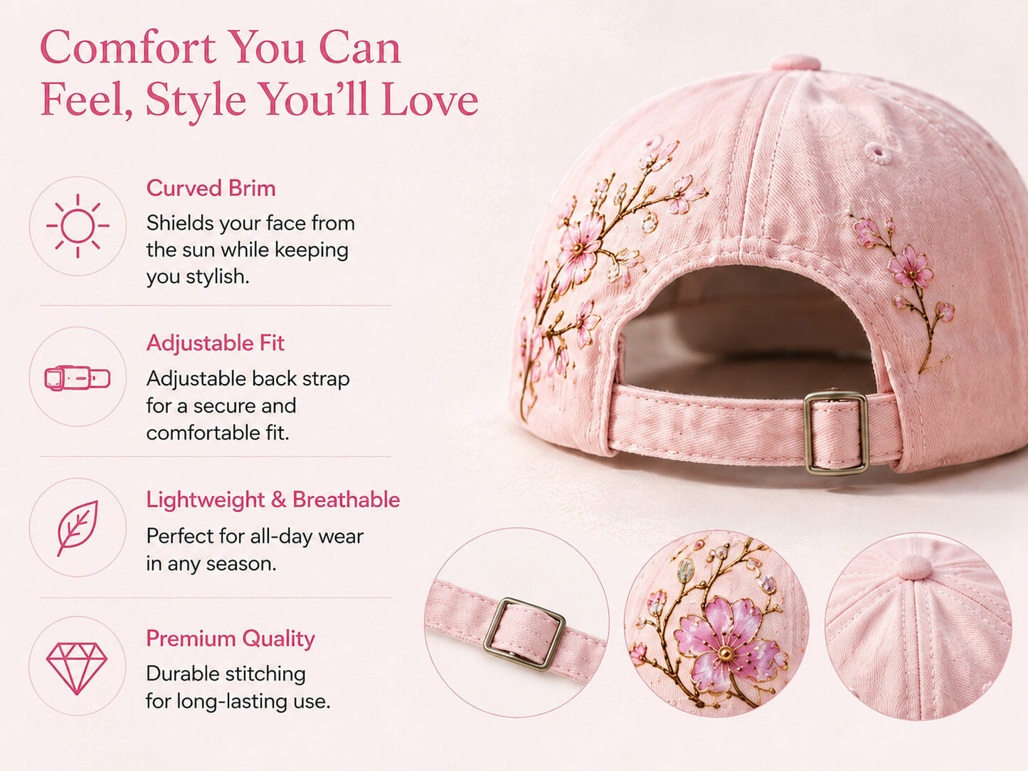 🌸2026 Garden Morning Baseball Cap
