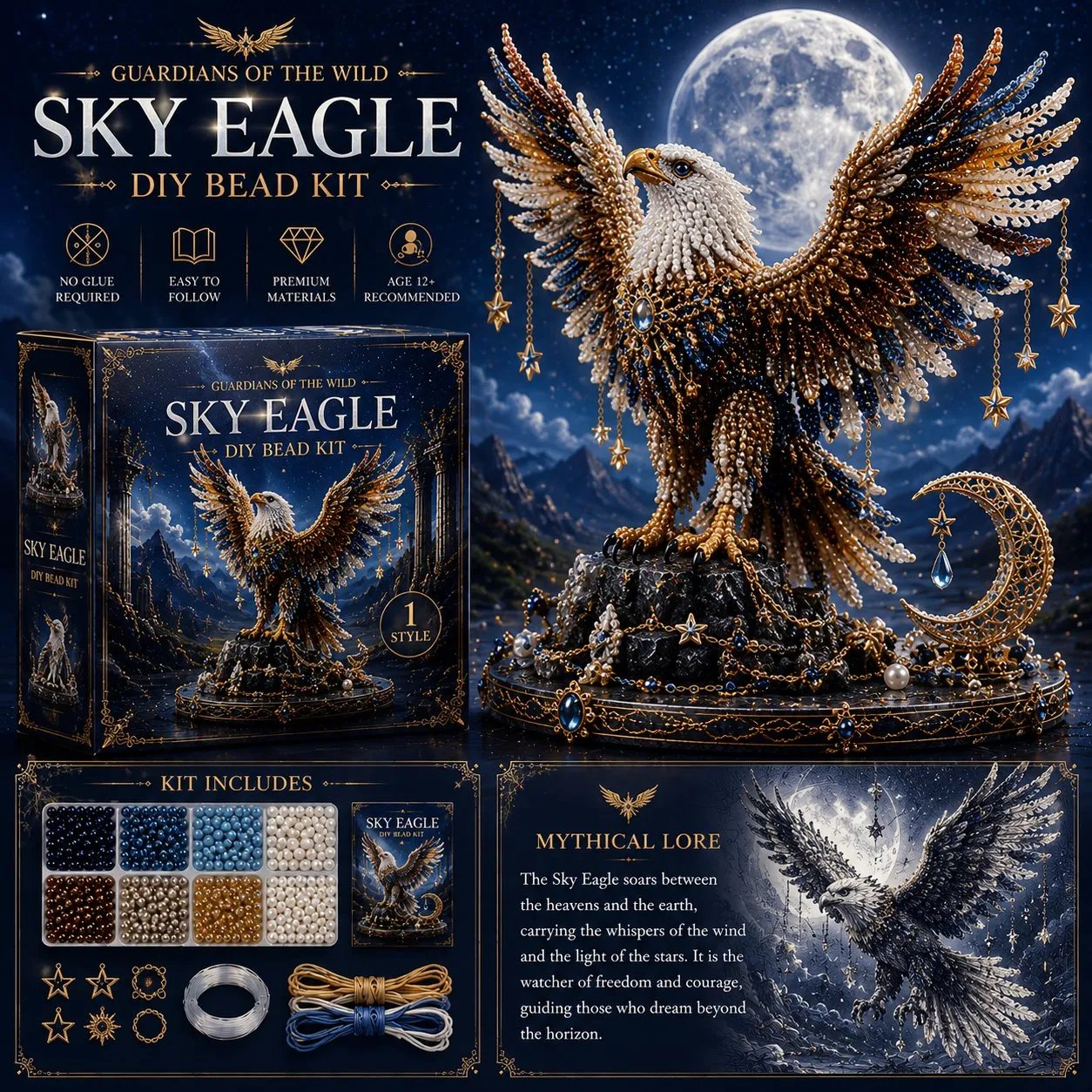 🎁3D Animal Guardian DIY Bead Kit Collection
