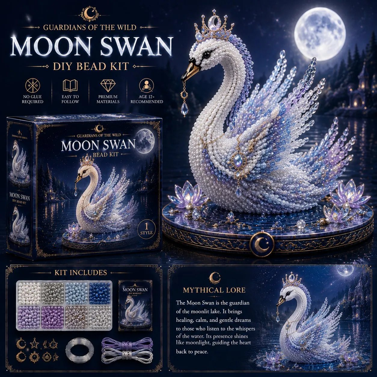 🎁3D Animal Guardian DIY Bead Kit Collection